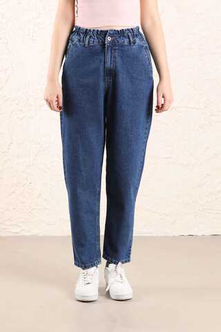 Mom Jeans Dark Blue - 1