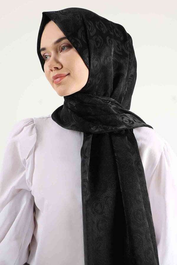 Monogram Shawl Black - 3