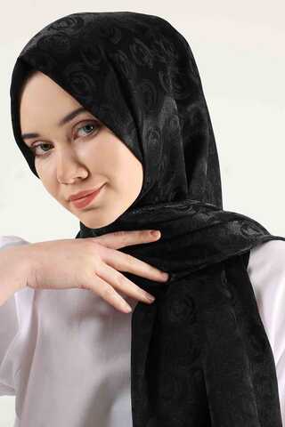 Monogram Shawl Black - 4