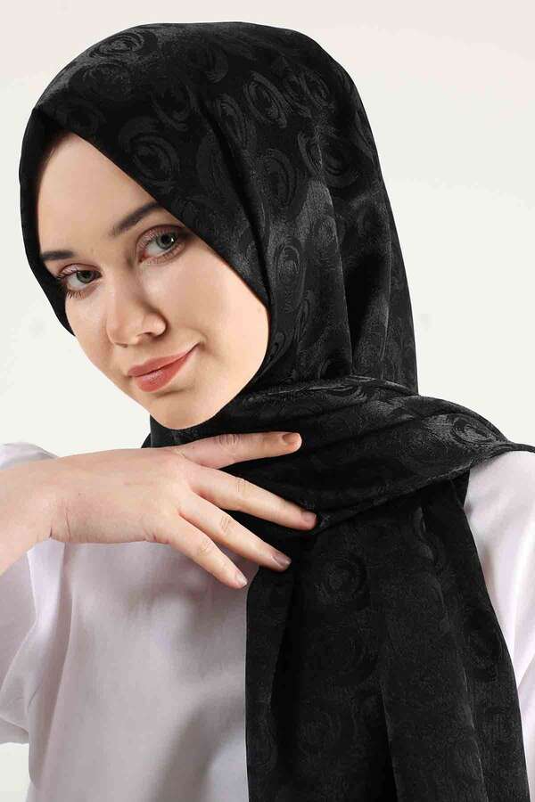 Monogram Shawl Black - 4