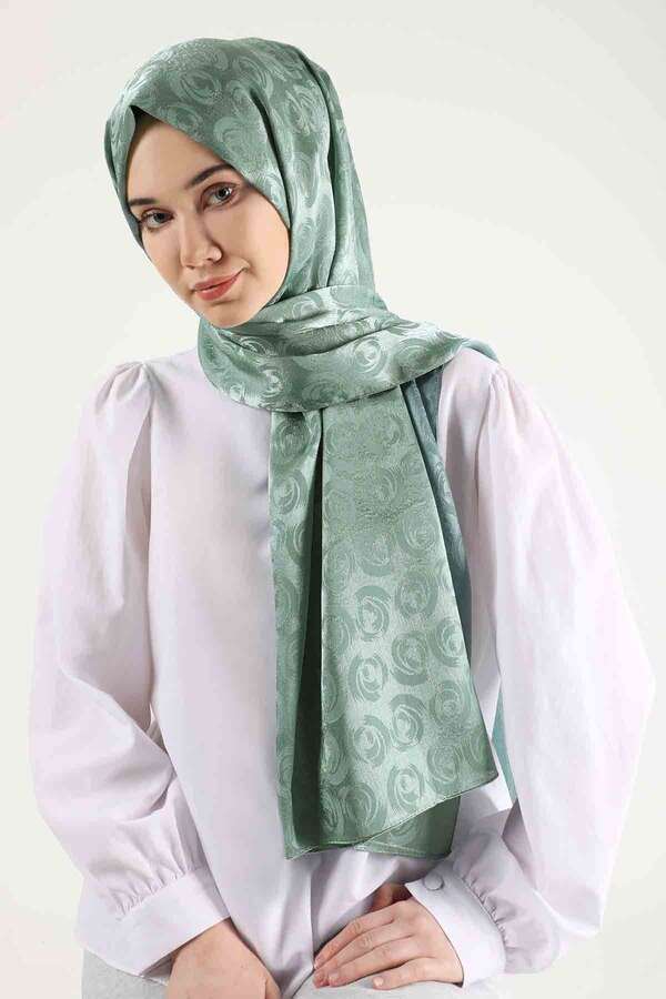 Monogram Shawl Green - 4