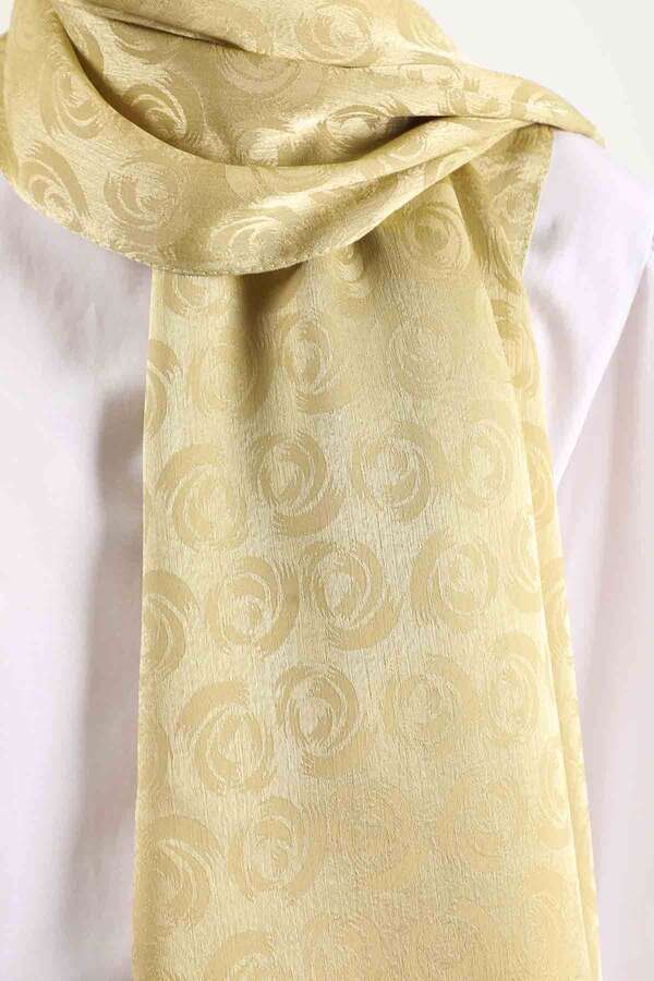 Monogram Shawl Mustard - 2