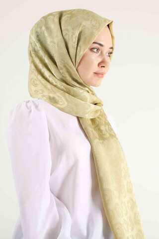 Monogram Shawl Mustard - 4