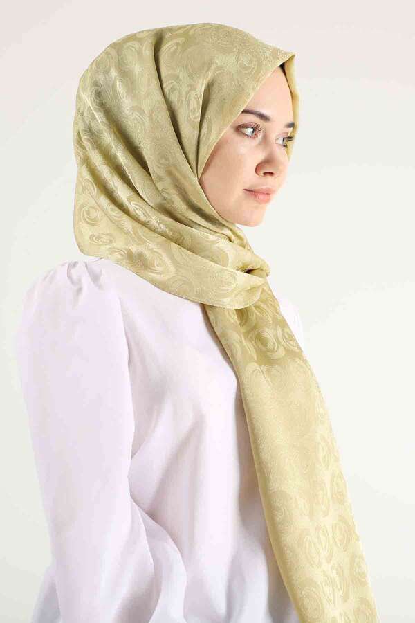 Monogram Shawl Mustard - 4