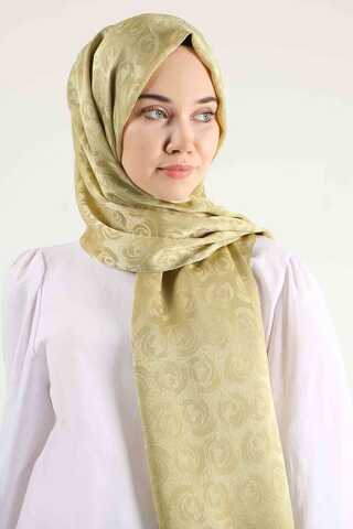 Monogram Shawl Mustard - 5