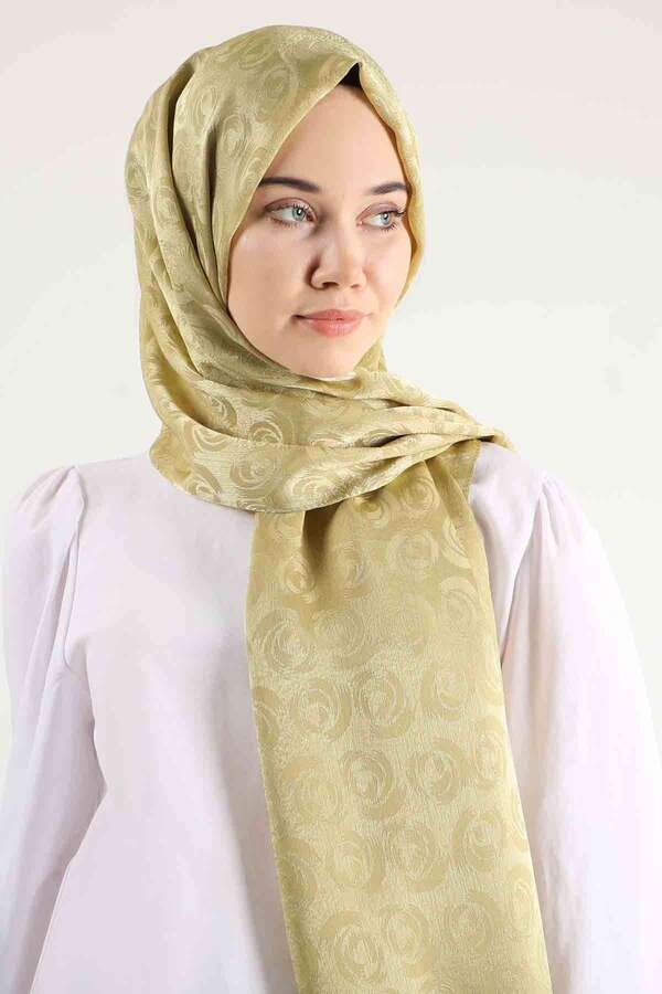 Monogram Shawl Mustard - 5