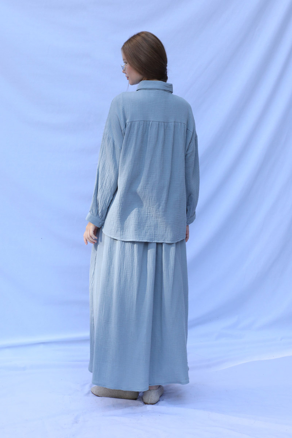 Müslin Etek Takım Bebe Mavisi - 8