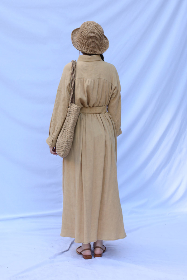 Müslin Etek Takım Bej - 8