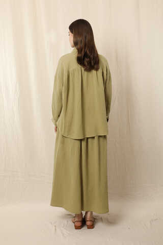 Müslin Etek Takım Haki - 8