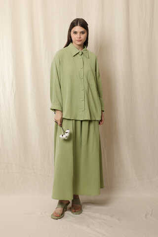 Müslin Etek Takım Mint - 1