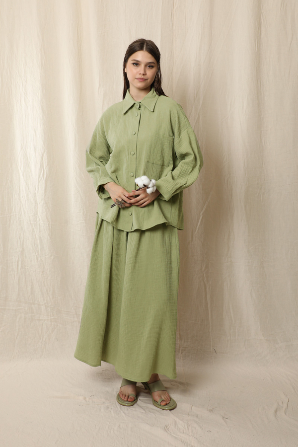 Müslin Etek Takım Mint - 3