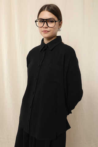 Müslin Etek Takım Siyah - 6