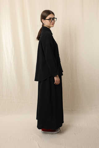 Müslin Etek Takım Siyah - 7