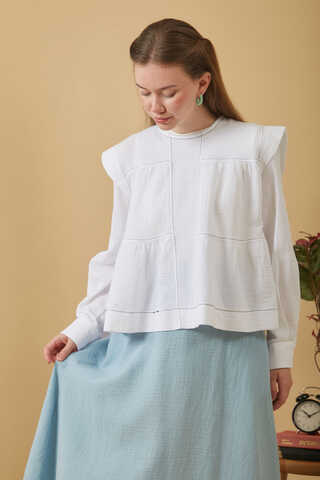 Muslin Skirt Baby Blue - 2