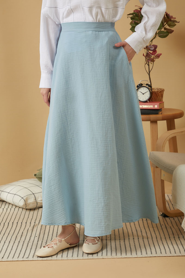 Muslin Skirt Baby Blue - 3
