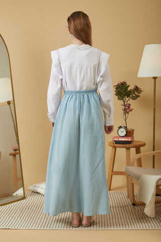 Muslin Skirt Baby Blue - 7