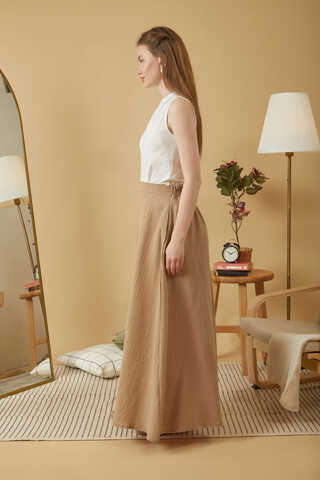 Muslin Skirt Beige - 6