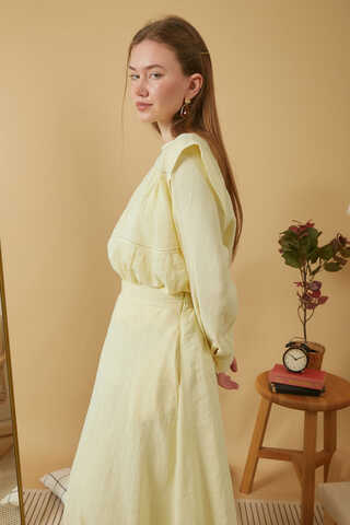 Muslin Skirt Butter Yellow  - 2