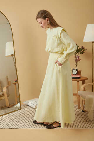 Muslin Skirt Butter Yellow  - 7