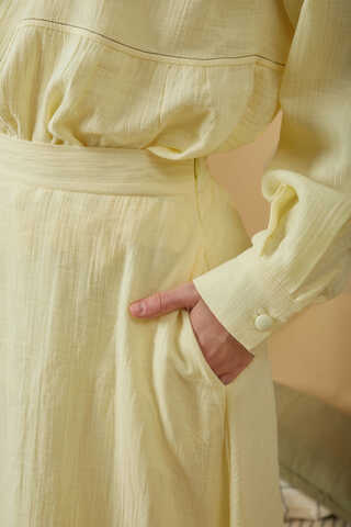 Muslin Skirt Butter Yellow  - 10