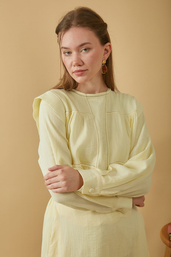 Muslin Skirt Butter Yellow  - 13