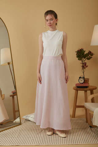Muslin Skirt Powder Pink - 2
