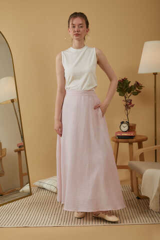Muslin Skirt Powder Pink - 3