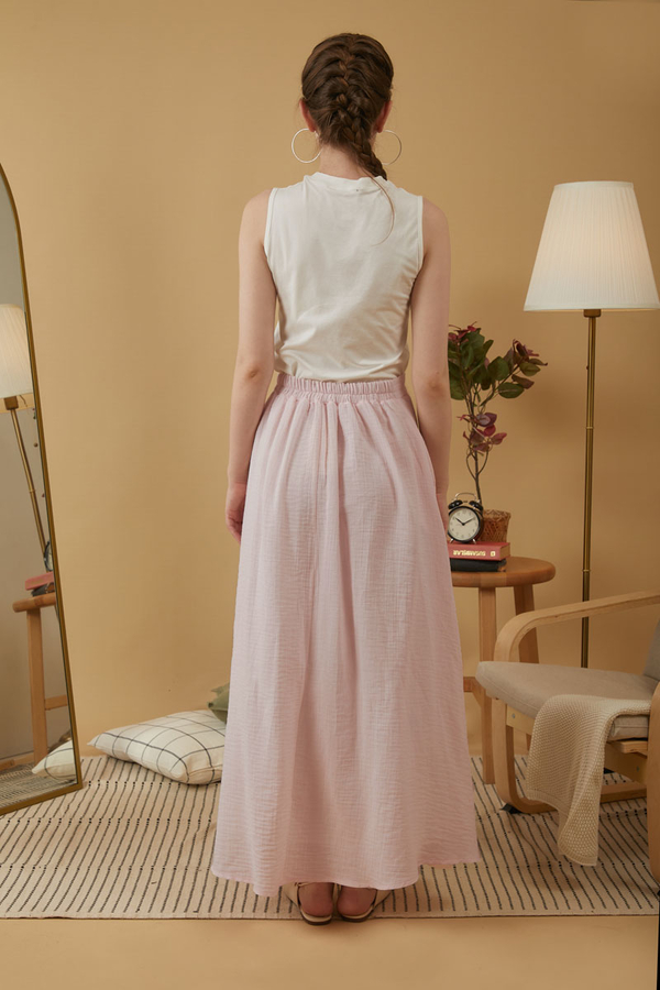 Muslin Skirt Powder Pink - 7