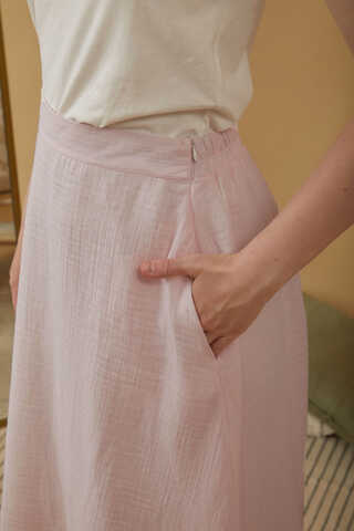 Muslin Skirt Powder Pink - 8