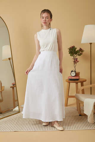 Muslin Skirt White - 2