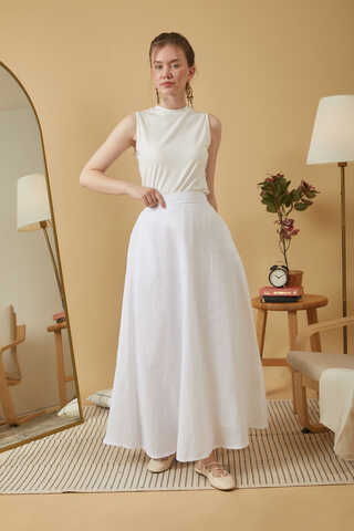 Muslin Skirt White - 5