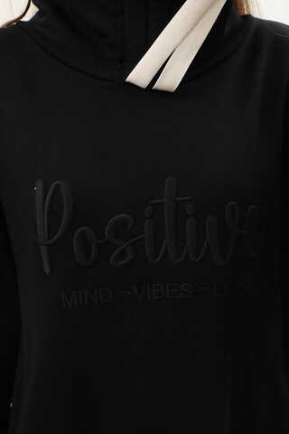 Nakışlı Spor Elbise Siyah - 7