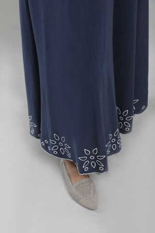Nakışlı Etek Takım Lacivert - 4