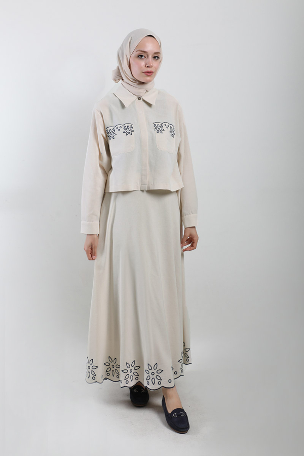 Nakışlı Etek Takım Taş - 2