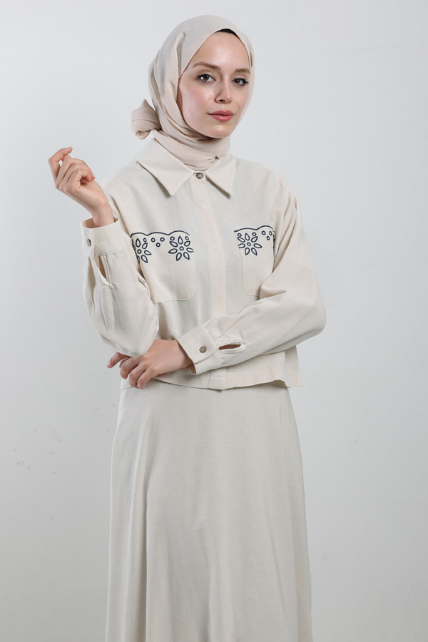 Nakışlı Etek Takım Taş - 1