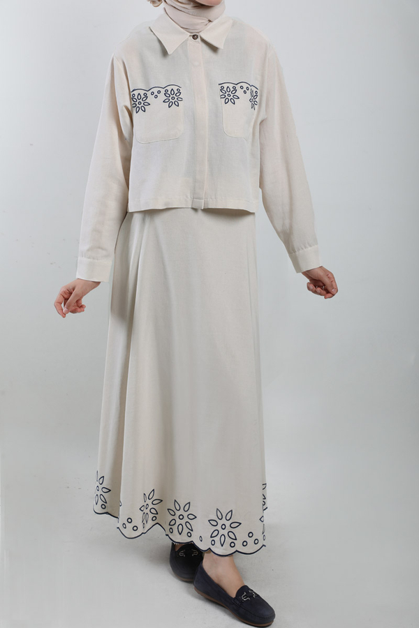 Nakışlı Etek Takım Taş - 4