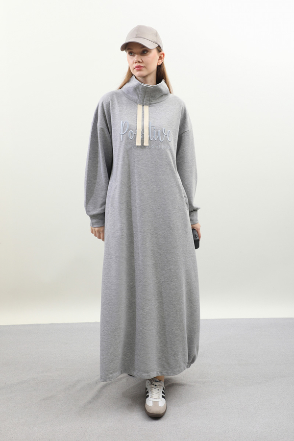 NakışIı Spor Elbise Gri - 3