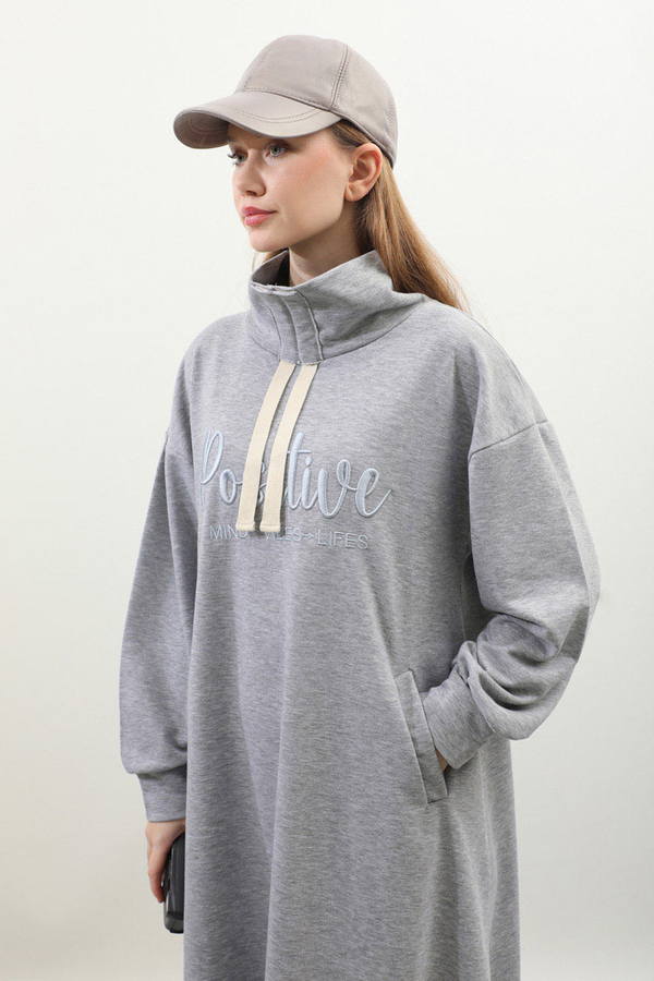 NakışIı Spor Elbise Gri - 5