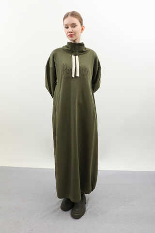 Nakışlı Spor Elbise Haki - 4