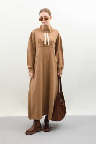 Nakışlı Spor Elbise Taba - 2