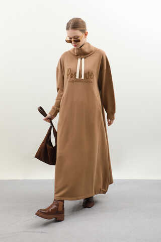 Nakışlı Spor Elbise Taba - 4