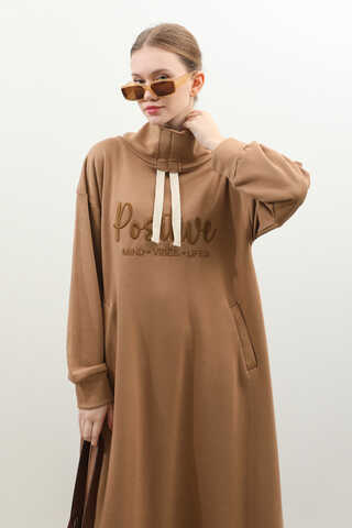 Nakışlı Spor Elbise Taba - 6