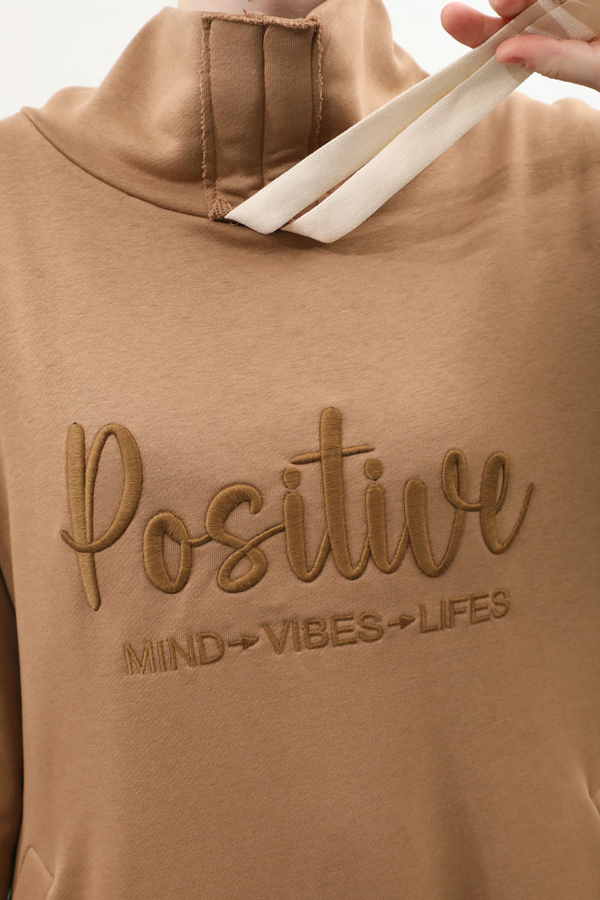 Nakışlı Spor Elbise Taba - 10