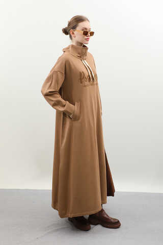 Nakışlı Spor Elbise Taba - 3