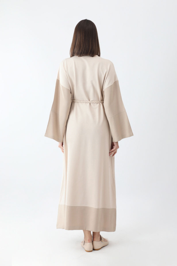 Nakışlı Sweat Elbise Taş - 10