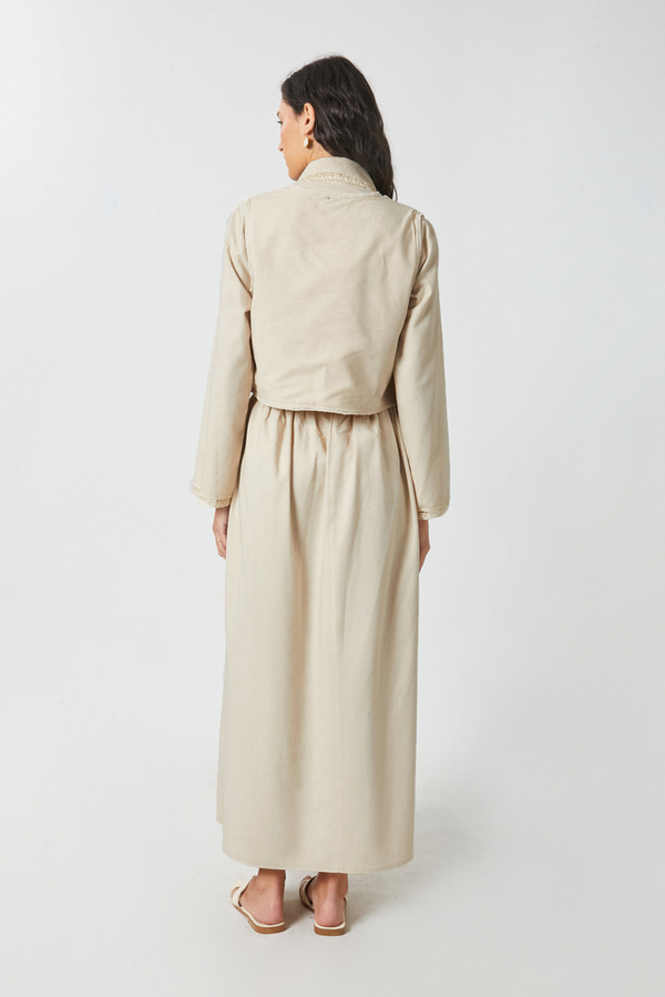 Nakışlı Yelek Etek Takım Taş - 11