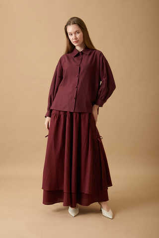 Natural Shirt Burgundy - 1