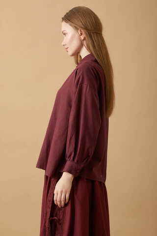 Natural Shirt Burgundy - 6
