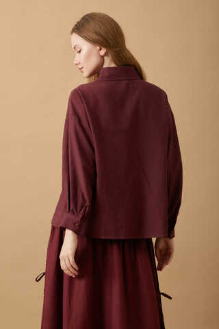Natural Shirt Burgundy - 7