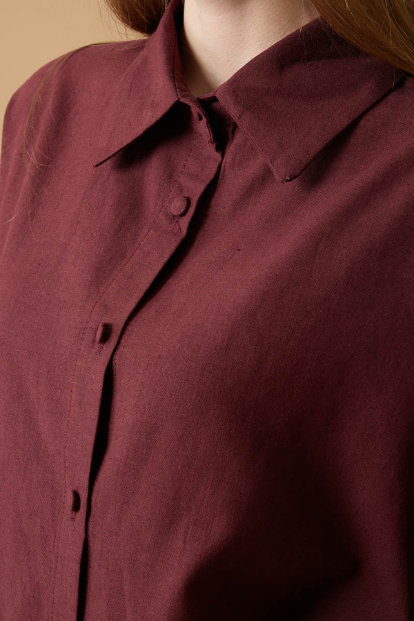 Natural Shirt Burgundy - 9